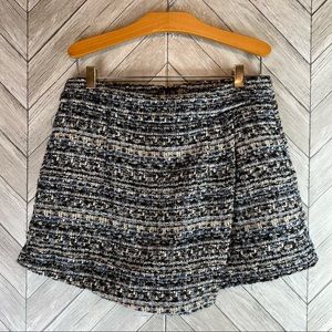 NWT Lulu's Multitweed asymmetrical skort